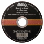 Rezný kotúč na nerez 115x1,0x22,2mm gallery main image