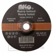 Rezný kotúč na nerez 180x2,2x22,2mm gallery main image