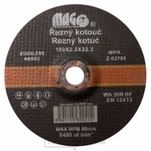 Rezný kotúč na nerez 180x2,2x22,2mm