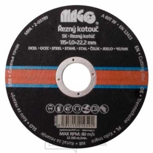 Rezný kotúč na kov 115x1,0x22,2mm Rezný kotúč na kov 115x1,0x22,2mm gallery main image