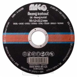 Rezný kotúč na kov 115x1,2x22,2mm Rezný kotúč na kov 115x1,2x22,2mm gallery main image