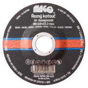 Řezný kotúč na kov 115x1,6x22,2mm  gallery main image