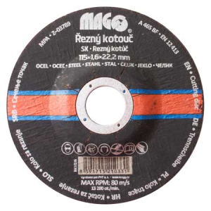 Řezný kotúč na kov 115x1,6x22,2mm  gallery main image