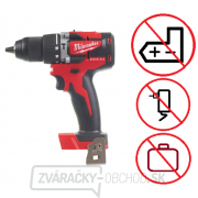 Milwaukee Aku kompaktný príklepová bezuhlíkový vŕtačka M18 CBLPD-0 gallery main image