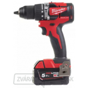 Milwaukee Aku kompaktný príklepová bezuhlíkový vŕtačka M18 CBLPD-502c Milwaukee Aku kompaktný príklepová bezuhlíkový vŕtačka M18 CBLPD-502c gallery main image