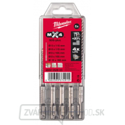 Milwaukee Súprava vrtákov SDS-PLUS MX4 čtyřbité - 5ks gallery main image