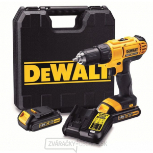 Aku vŕtačka/skrutkovač 18V DEWALT DCD771C2 + 2x 1,3AH Aku batéria + nabíjačka + kufor