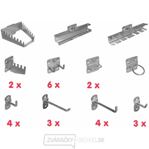 Súprava háčikov a držiakov, 28 kusov gallery main image