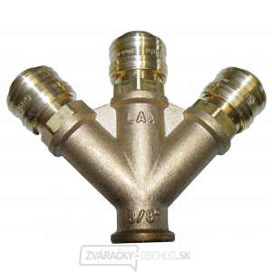 3-cestný rozdeľovač vzduchu s rýchlospojkami (⅜ 3-cestný rozdeľovač vzduchu s rýchlospojkami (⅜