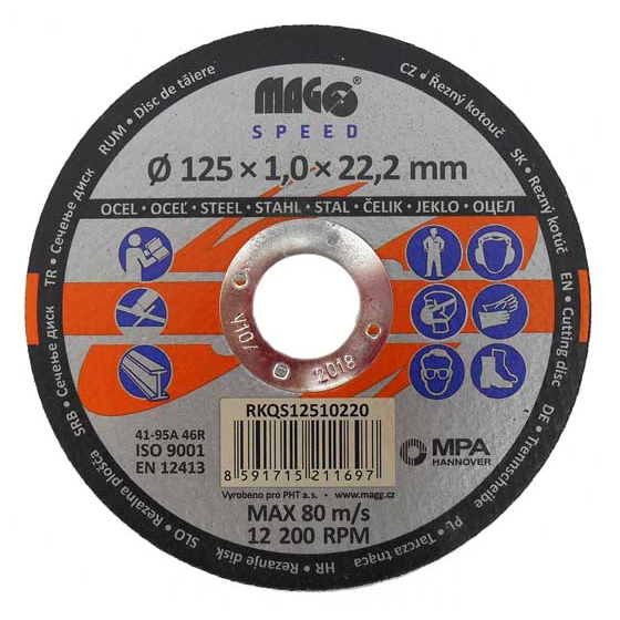 Rezný kotúč na kov 125x1,0x22mm MAGG SPEED gallery main image