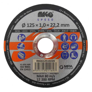 Rezný kotúč na kov 125x1,0x22mm MAGG SPEED gallery main image