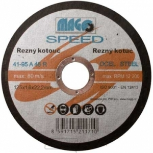 Rezný kotúč na kov 125x1,6x22mm MAGG SPEED Rezný kotúč na kov 125x1,6x22mm MAGG SPEED gallery main image