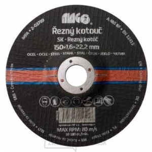 Rezný kotúč na kov 150x1,6x22,2mm gallery main image