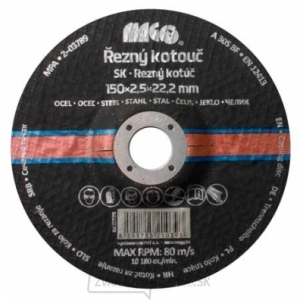 Rezný kotúč na kov 150x2,5x22,2mm gallery main image
