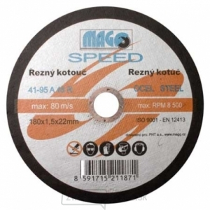 Rezný kotúč na kov 180x1,5x22mm MAGG SPEED