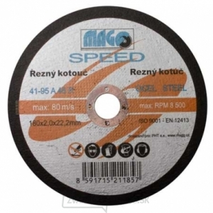 Rezný kotúč na kov 180x2,0x22mm MAGG SPEED gallery main image