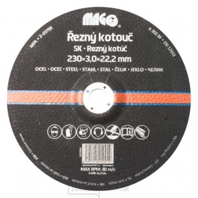 Rezný kotúč na kov 230x3,0x22,2mm