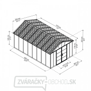 Palram Rozširovací modul 11x4,1 pre domy série Yukon 11 (antracit)  náhled