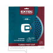 Kotúč diamantový rezný, turbo Fast Cut, suché i mokré rezanie, 230x22,2x2,8mm Náhľad