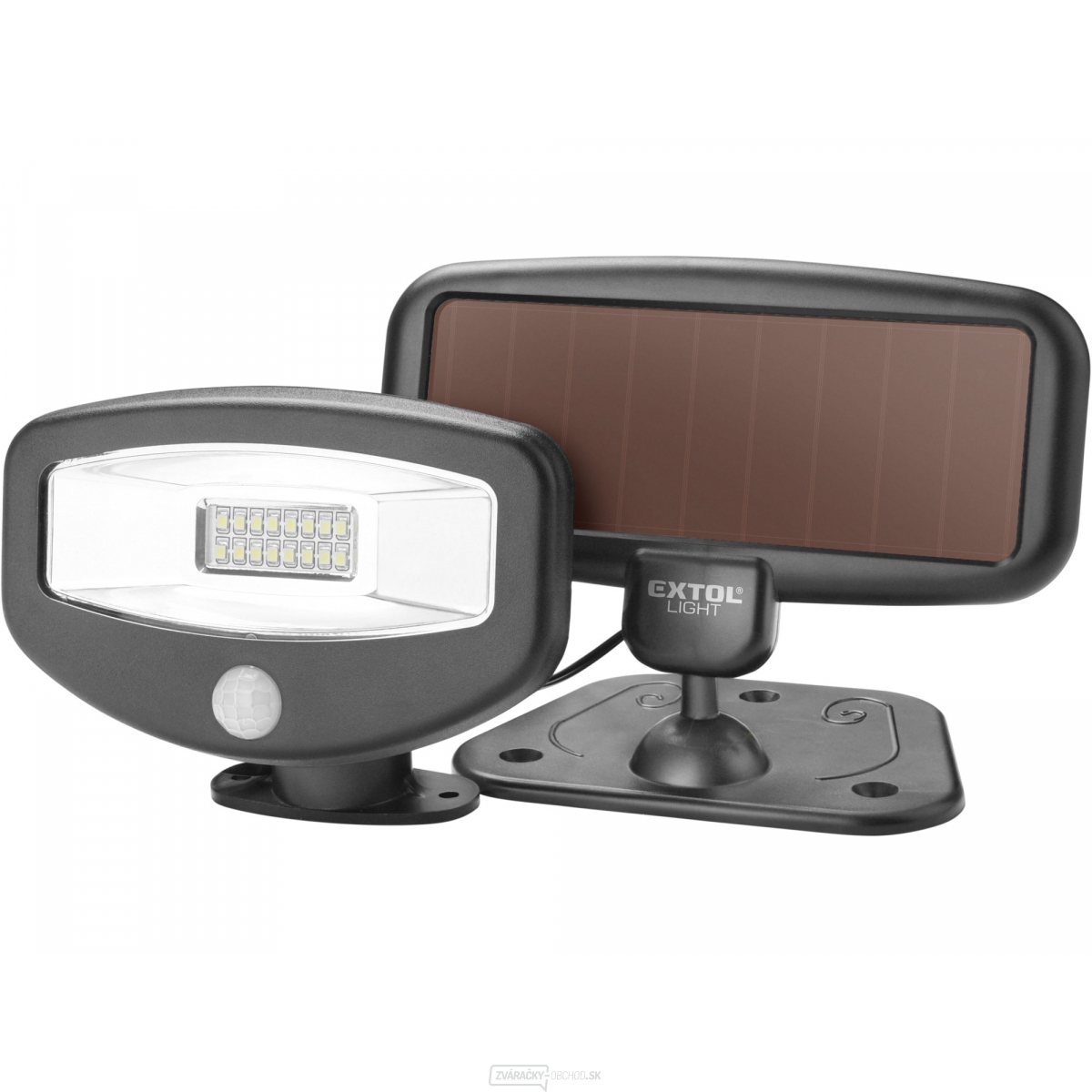 Reflektor LED s pohybovým čidlom, 100lm, solárne nabíjanie