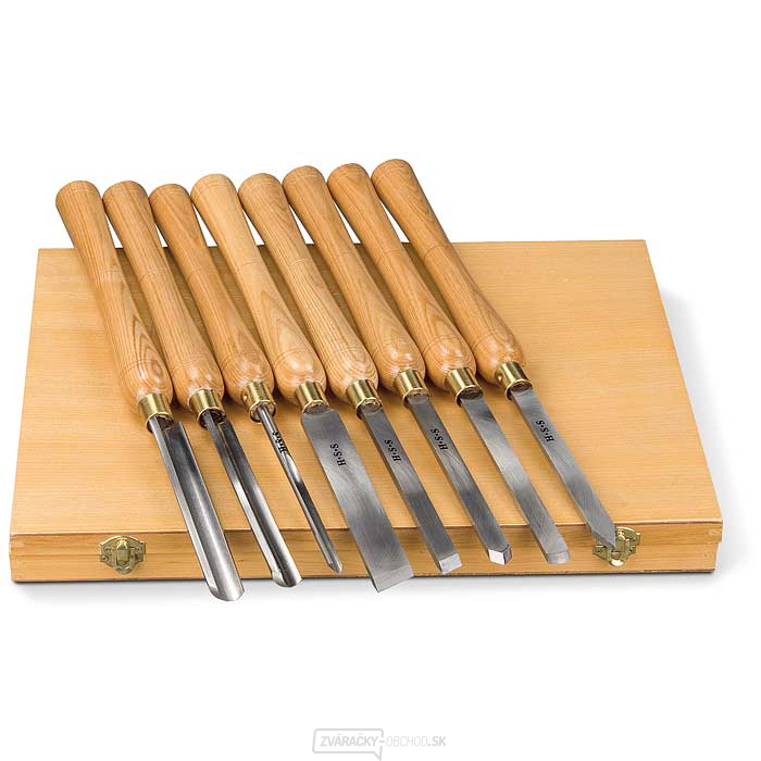 Sústružnícke dláta na drevo sada 8 ks