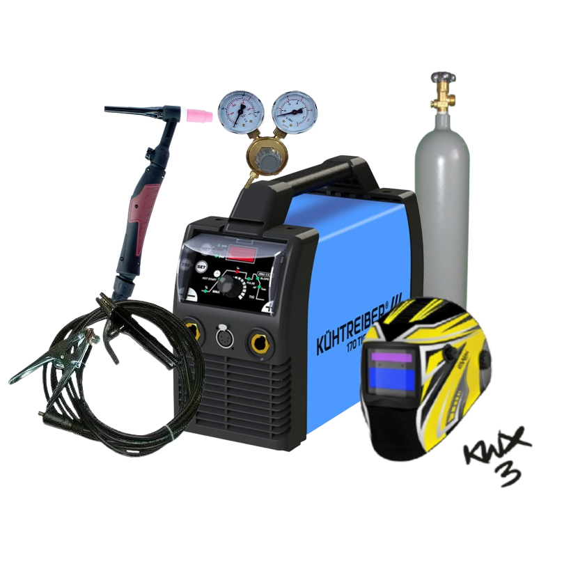 Kühtreiber KITin 170 TIG LA RS + káble 25/5m + kukla + horák TIG + ventil + plná fľaša ARGON 51579set2
