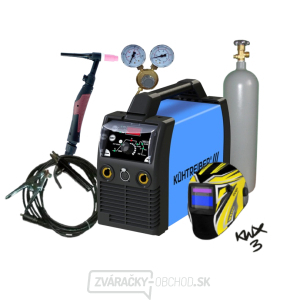 Kühtreiber KITin 190 TIG LA RS + káble 25/5m + kukla + horák TIG + ventil + plná fľaša ARGON Kühtreiber KITin 190 TIG LA RS + káble 25/5m + kukla + horák TIG + ventil + plná fľaša ARGON gallery main image