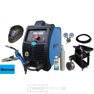 Sherman DIGIMIG 200 GD Synergy + Horák + Zemniaci kábel + Redukčný ventil + Samostmievacia kukla + Drôt + Vozík + Plná fľaša CO2 gallery main image