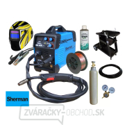 Sherman Zvárací Invertor MIG 180FL + Horák + káble + kukla + redukčný ventil + vozík + drôt + sprej + fľaša CO2 PLNÁ Sherman Zvárací Invertor MIG 180FL + Horák + káble + kukla + redukčný ventil + vozík + drôt + sprej + fľaša CO2 PLNÁ gallery main image