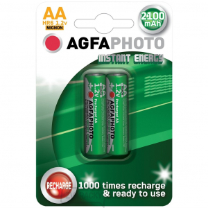 AgfaPhoto-nabité batérie AA, 2100mAh, 2ks
