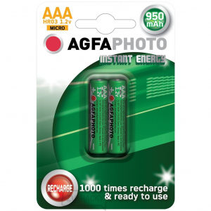 AgfaPhoto-nabité batérie AAA, 950mAh, 2ks AgfaPhoto-nabité batérie AAA, 950mAh, 2ks