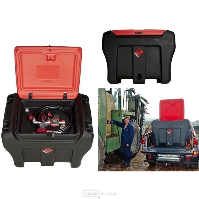Mobilná nádrž na naftu 450 l s elektrickým čerpadlom 230 V PRESSOL mobiMASTER 26 434