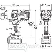 Rázový skrutkovač akumulátorový HAZET 9213-1000/4 Náhľad