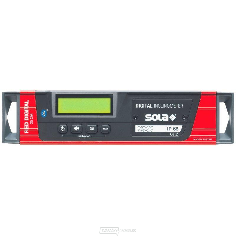 SOLA - RED 25 - digitálna vodováha 25cm