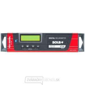 SOLA - RED 25 - digitálna vodováha 25cm