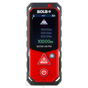 SOLA - VECTOR 100 PRO - laserový diaľkomer 100m SOLA - VECTOR 100 PRO - laserový diaľkomer 100m gallery main image