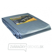 plachta 5 m guľatá extra silná nepremokavá s okami šedá 160g/m2 gallery main image