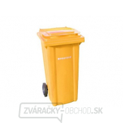 popolnice 240 L plastová žltá s kolieskami gallery main image