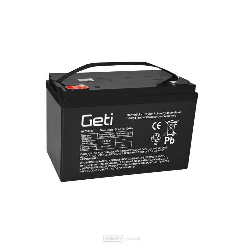 Olovená batéria 12V 100Ah Geti pre fotovoltaiku