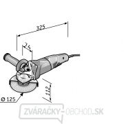 Flex Variabilná uhlová brúska 1400 W, 125mm, pre prácu v rozsahu nižších otáčok, L3406 VRG Náhľad