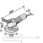 Flex Uhlová brúska s brzdou 125mm LB17-11 1700W Náhľad