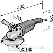 Flex Uhlová brúska obojručný 2100W, 180mm, L21-8 180 Náhľad
