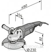 Flex Uhlová brúska obojručný 2100W, 230mm, L21-6 230 náhled
