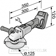 Aku uhlová brúska 125mm Flex L125 18.0-EC ACCUFLEX 18,0 V Náhľad