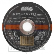 Brúsny kotúč na kov 125x6x22,2mm Brúsny kotúč na kov 125x6x22,2mm gallery main image