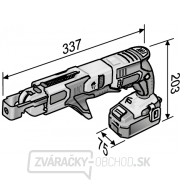 Flex Aku-stavebné skrutkovač 18,0 V so zásobníkom na páskované skrutky DW 45 18.0-EC M/2.5 Set náhled