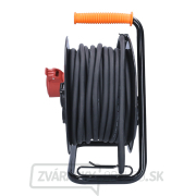 Solight predlžovací prívod na bubne, 3 zásuvky, 400V + 230V, 25m gumový kábel 3x1,5mm2, IP44 Náhľad
