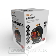 Solight predlžovací prívod na bubne, 3 zásuvky, 400V + 230V, 25m gumový kábel 3x1,5mm2, IP44 náhled