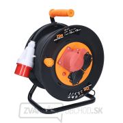 Solight predlžovací prívod na bubne, 3 zásuvky, 400V + 230V, 25m gumový kábel 3x1,5mm2, IP44 Solight predlžovací prívod na bubne, 3 zásuvky, 400V + 230V, 25m gumový kábel 3x1,5mm2, IP44 gallery main image