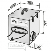 Flex Stavebné čistička vzduchu, trieda prašnosti M VAC 800-EC náhled